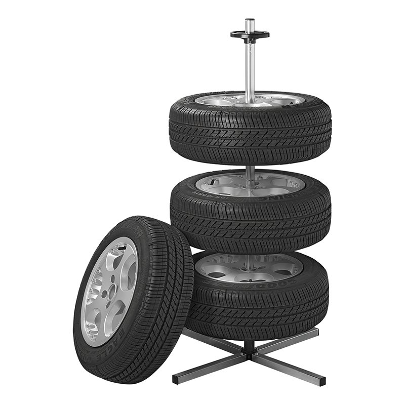Tyre stand aluminium XL for 4 tyres PAT Europe